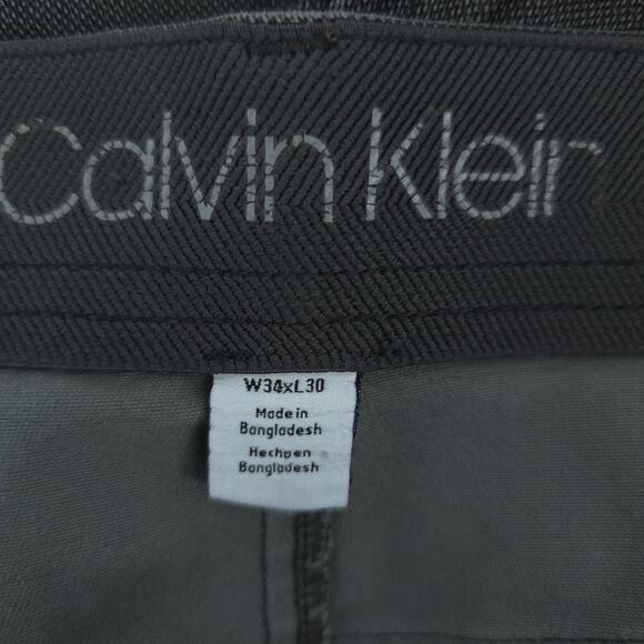 Calvin Klein Men 34X29 Gray Pull On Elastic Waist Stretchy Denim Straight Jean - Picture 10 of 16